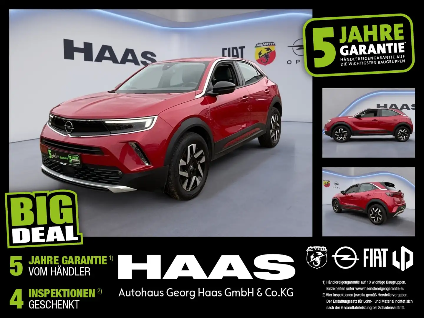 Opel Mokka 1.2 Turbo Kamera,Carplay,Sitz&Lenkradheiz. Rot - 1