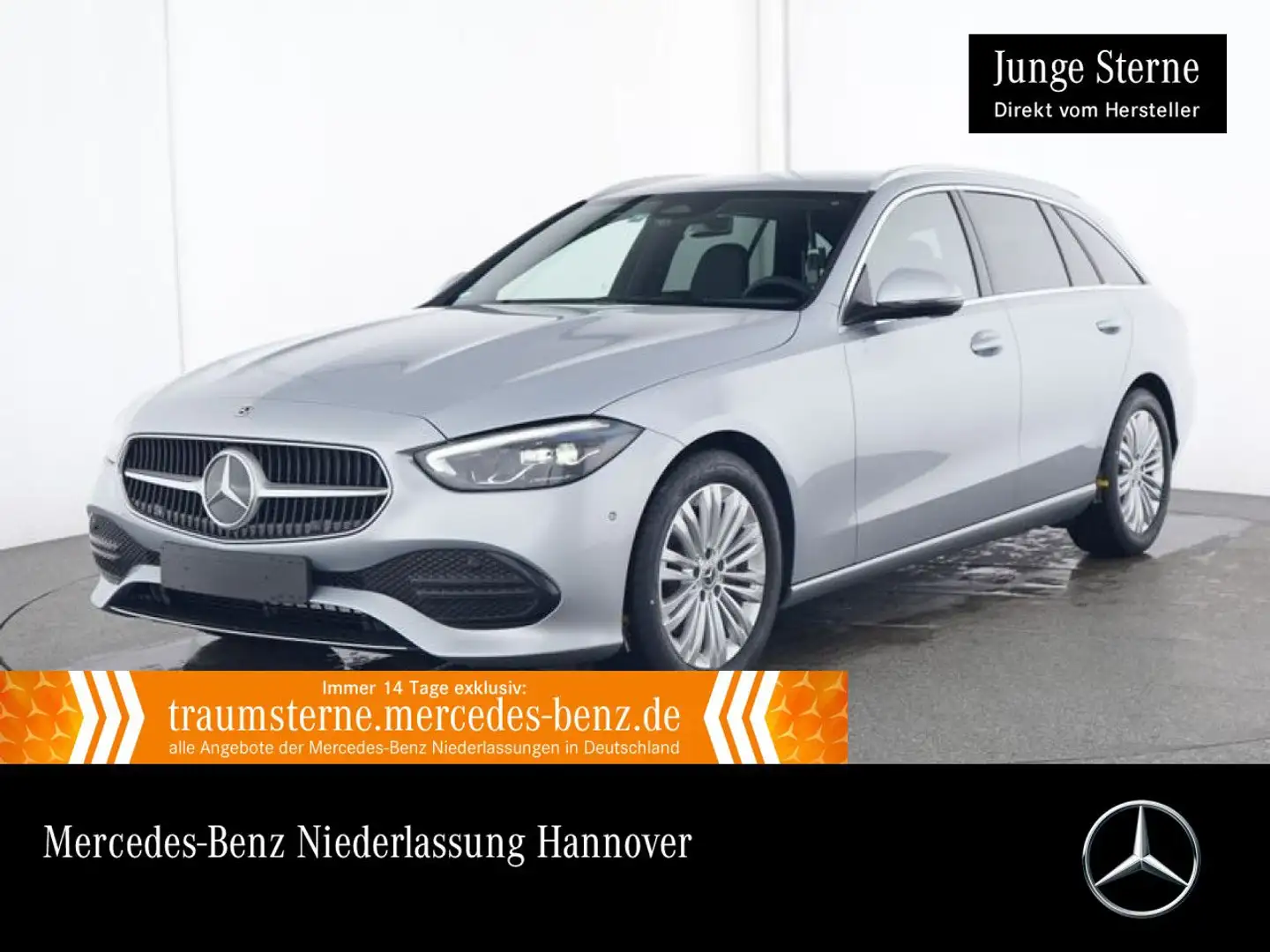 Mercedes-Benz C 180 T AVANTG+LED+BURMESTER+KAMERA+TOTW+KEYLESS Silber - 1