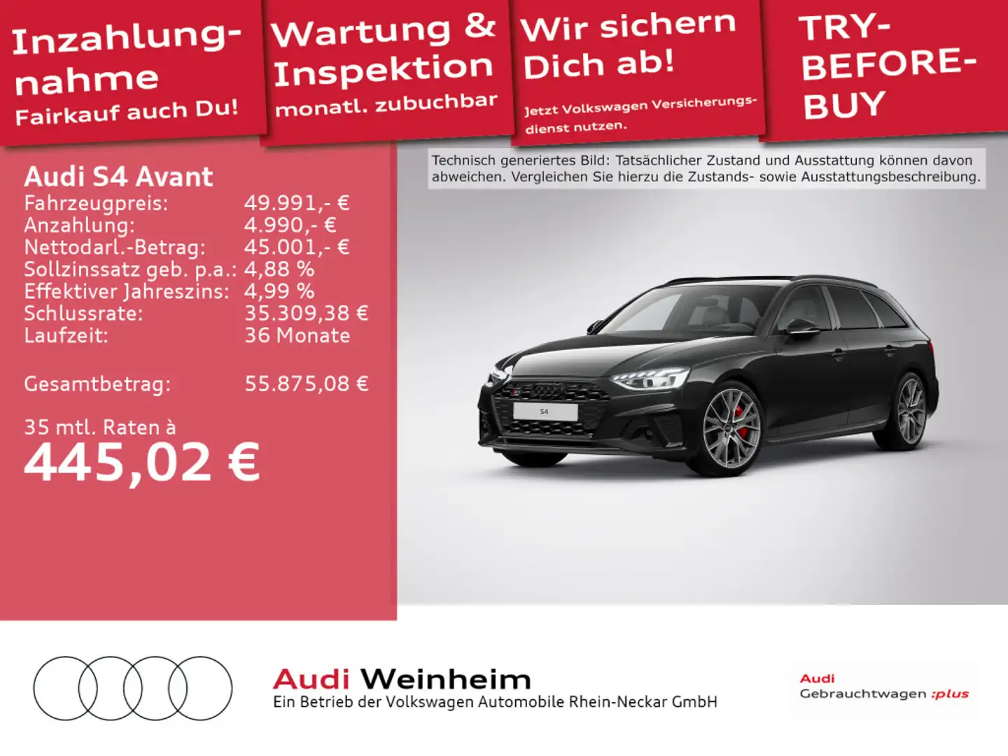 Audi S4 3.0 TDI Black Paket Matrix LED Head Up Чёрный - 1