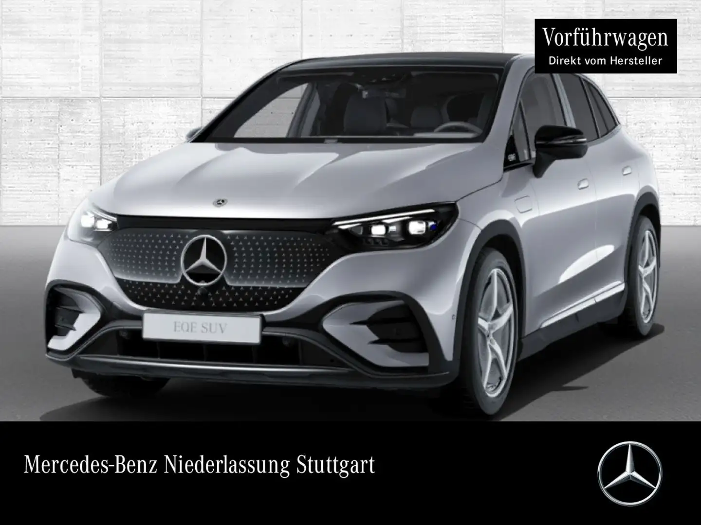 Mercedes-Benz EQE SUV EQE 350 AMG+NIGHT+PANO+360+AHK+BURMESTER+KEYLESS Silber - 1