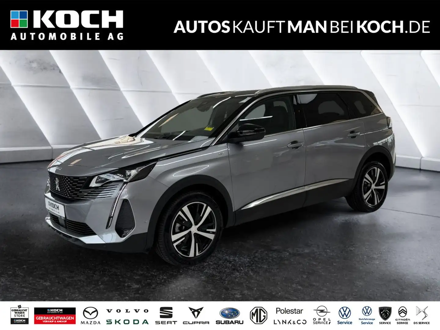 Peugeot 5008 PureTech 130 EAT8 GT Bluetooth Navi LED Klima Gris - 1
