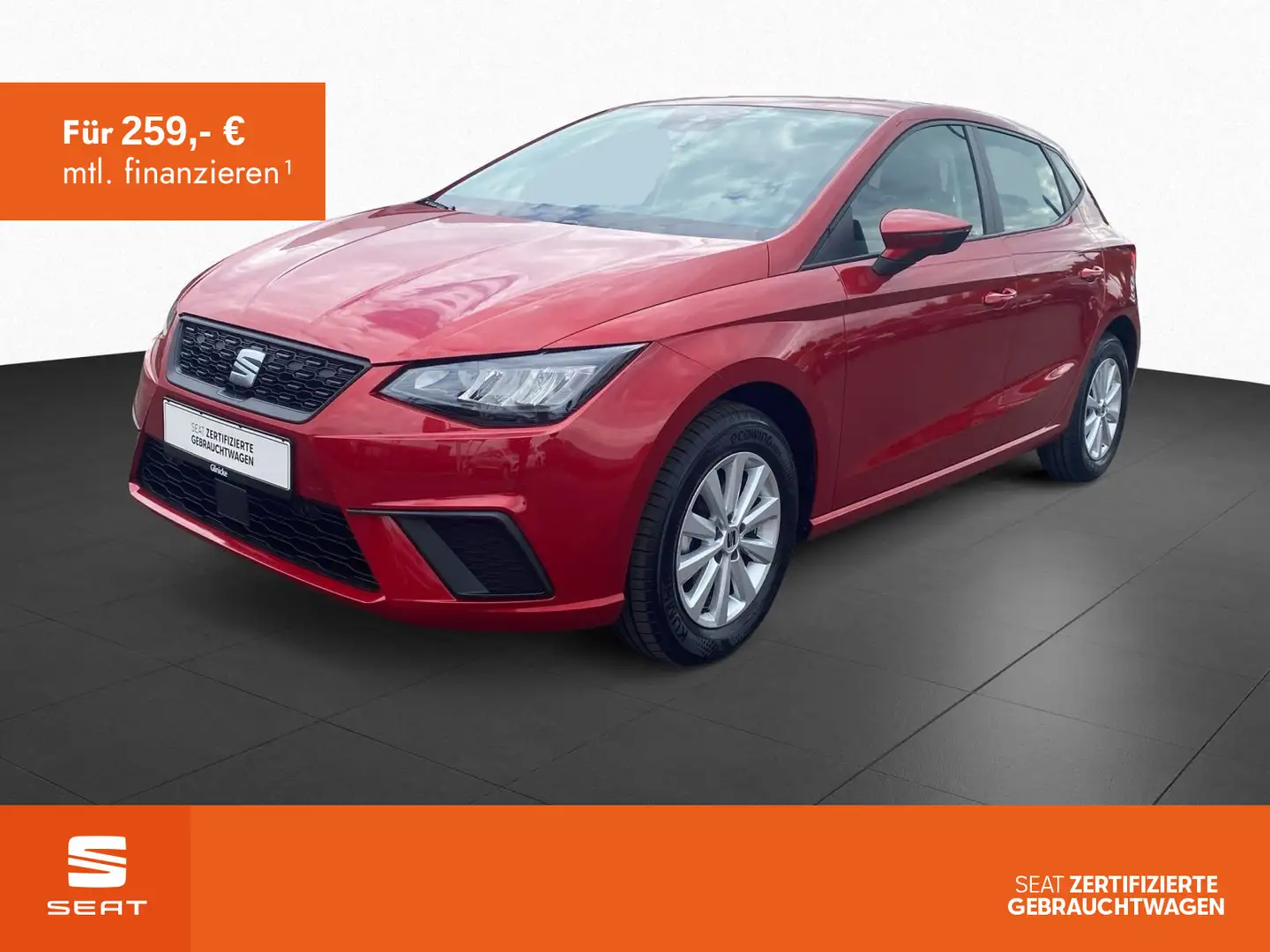 SEAT Ibiza 1.0TSI Style Klima Navi LED Sitzh. RFK PDC Rot - 1