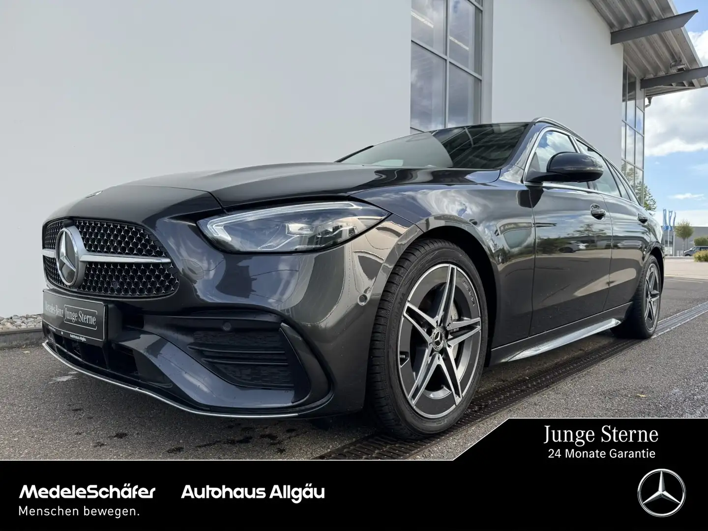 Mercedes-Benz C 220 C 220 d T AMG 9G AHK PanoSD LED Totwin Kam Ambie Gris - 1