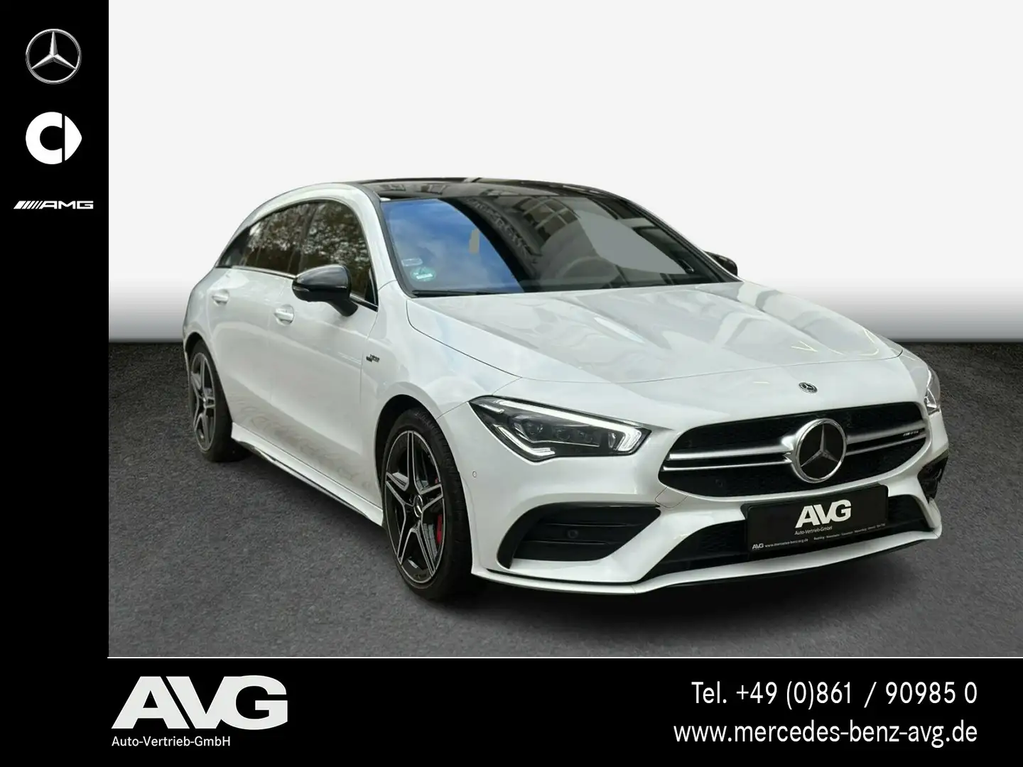 Mercedes-Benz CLA 35 AMG CLA 35 4M AMG Pano Distr. 360° Night Burm. MBEAM Weiß - 2