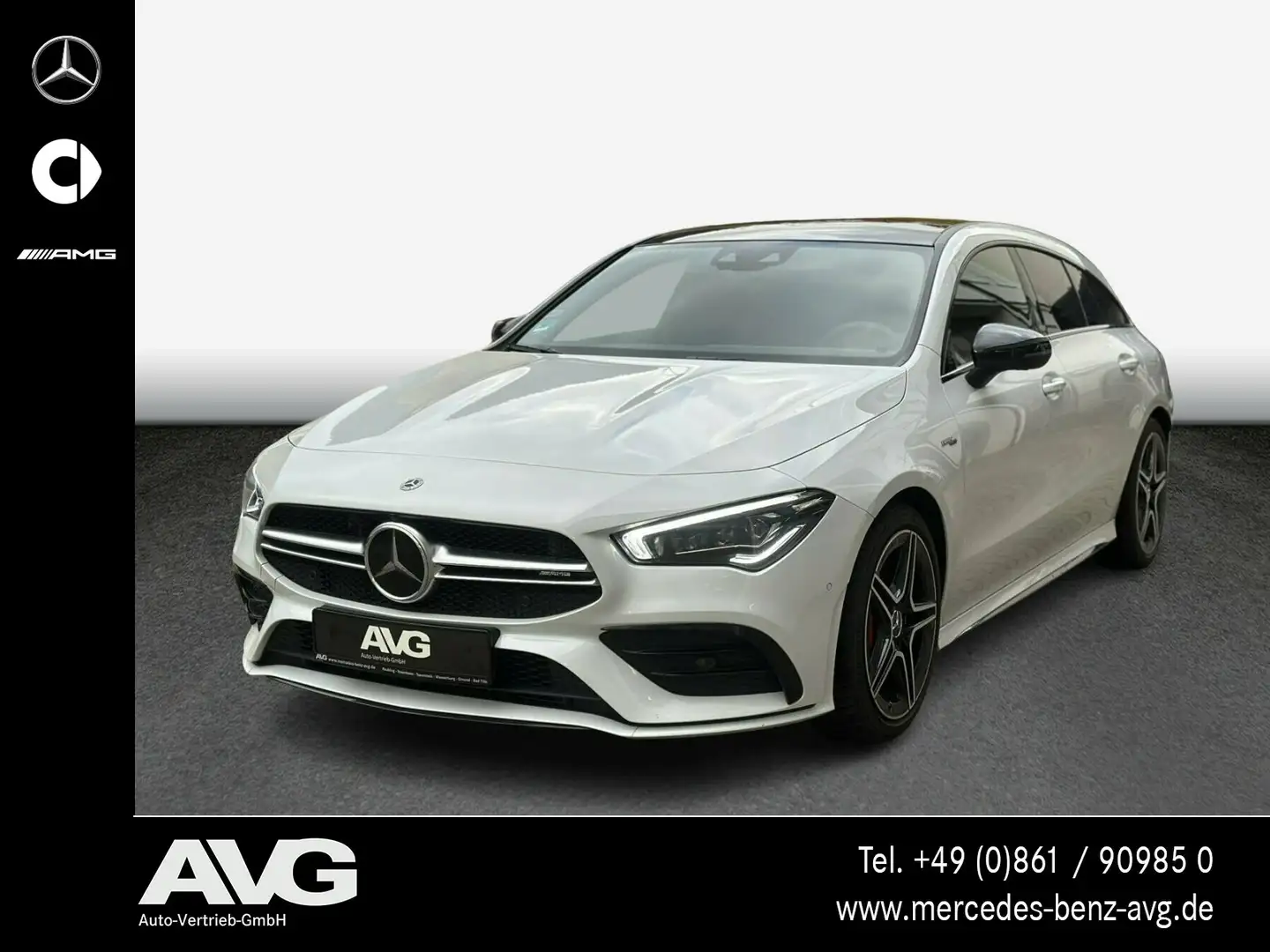 Mercedes-Benz CLA 35 AMG CLA 35 4M AMG Pano Distr. 360° Night Burm. MBEAM Weiß - 1