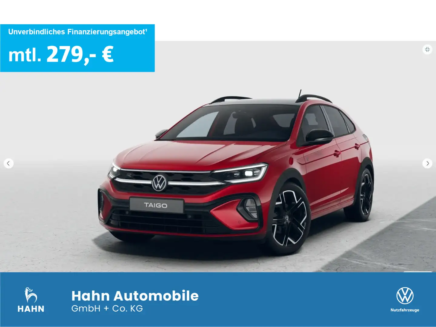 Volkswagen Taigo R-Line 1,5 l TSI OPF 150 PS DSG Rouge - 1