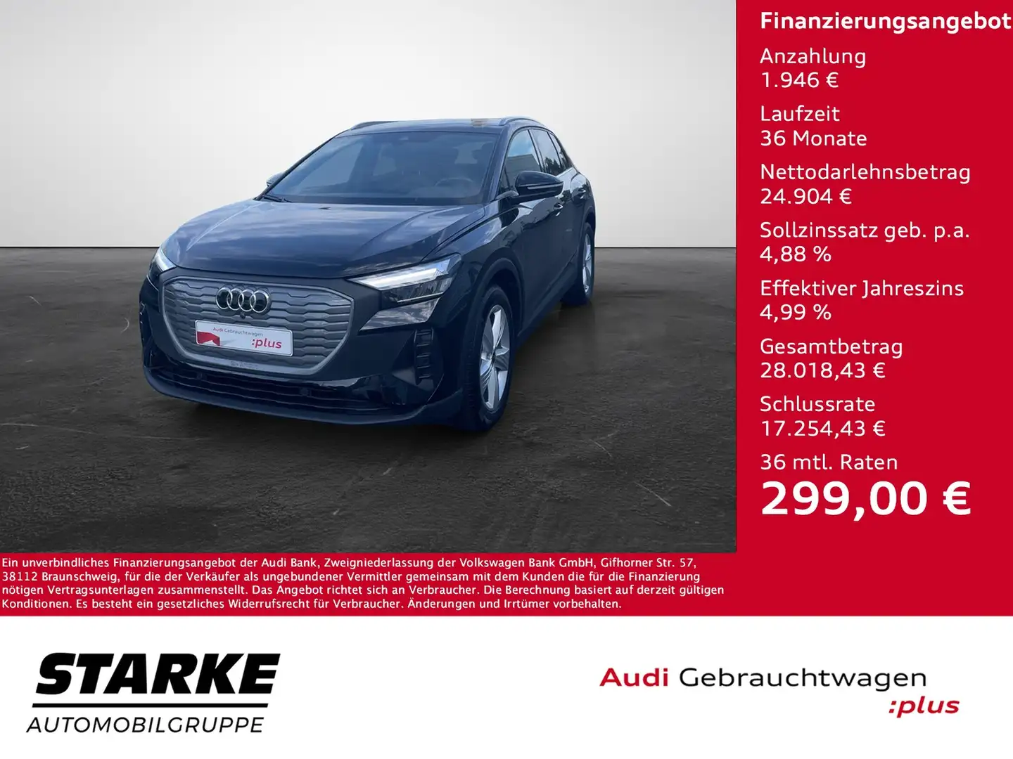 Audi Q4 e-tron 35 Schwarz - 1