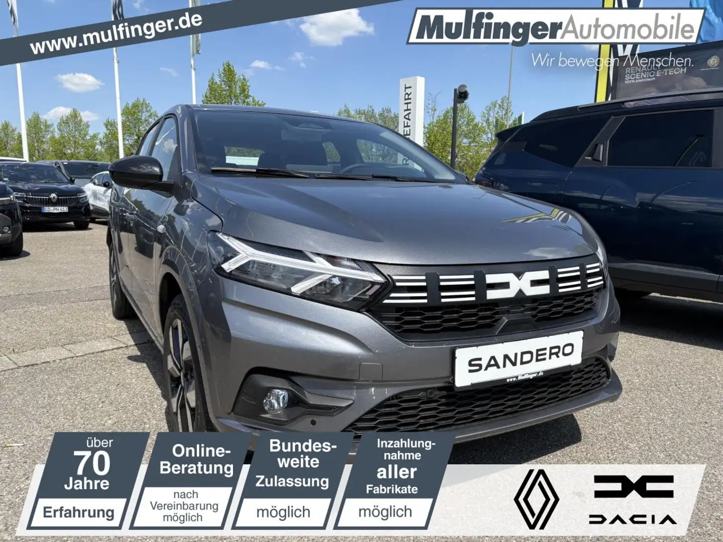 Dacia Sandero Journey TCe 90 Klima Einparkhilfe Gris - 1