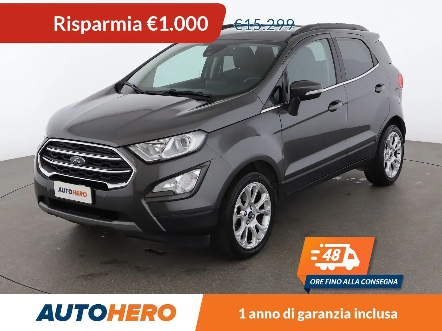 Ford EcoSport 1.0 EcoBoost Titanium 125 CV Grigio - 1