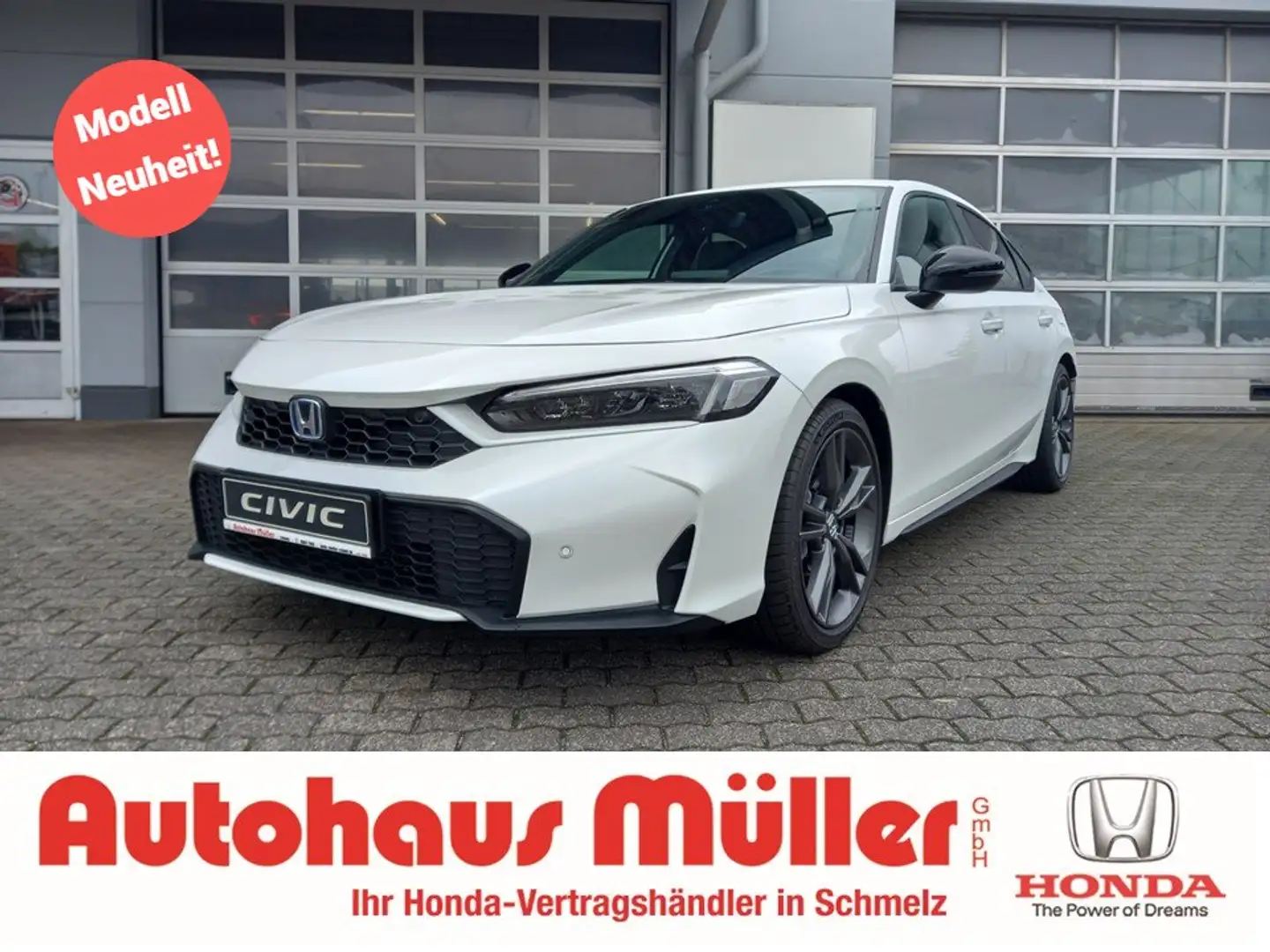 Honda Civic e:HEV Sport * mit HONDA-ZUBEHÖR * Weiß - 1