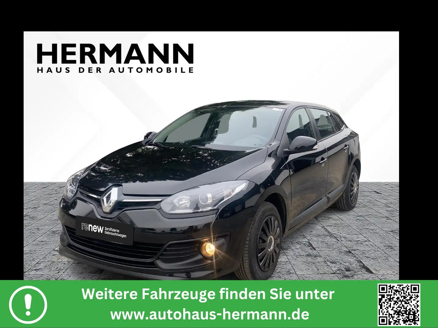 Renault Megane III 1.6 16V 110 Grandtour Authentique Zwart - 1