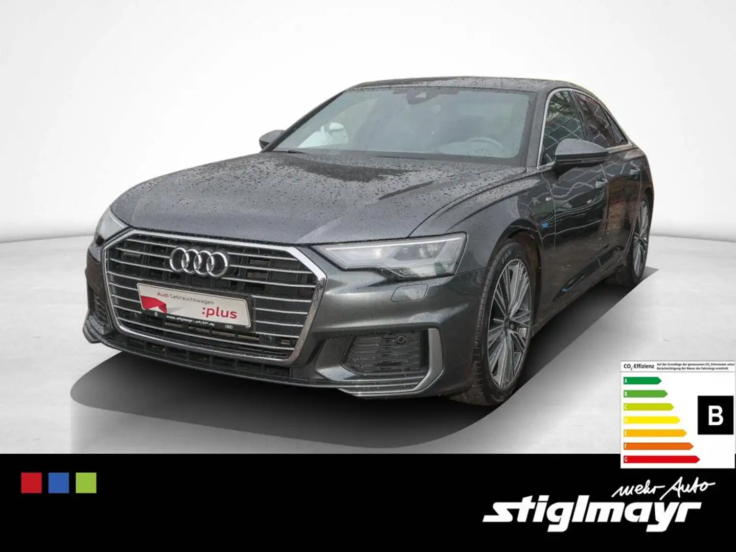 Audi A6 S-line 50 TFSIe quattro Head-Up+LEDER+AHK+19` Grau - 1