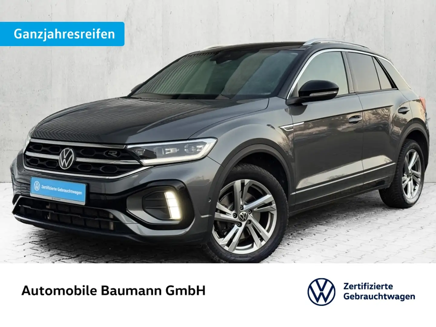 Volkswagen T-Roc 2.0 TDI DSG R-LINE *LED+*NAVI*AHK* Grigio - 1