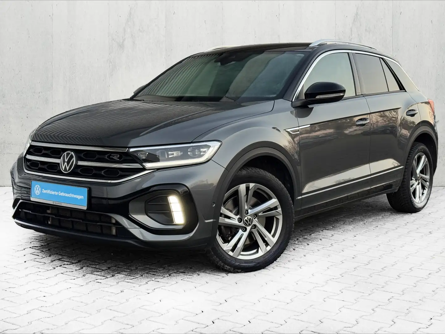 Volkswagen T-Roc 2.0 TDI DSG R-LINE *LED+*NAVI*AHK* Grigio - 2