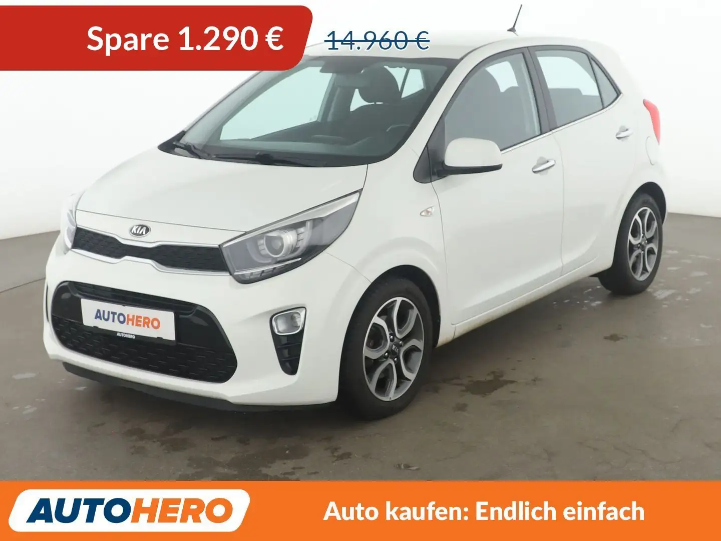 Kia Picanto 1.2 Spirit Aut.*LED*KLIMA* Weiß - 1