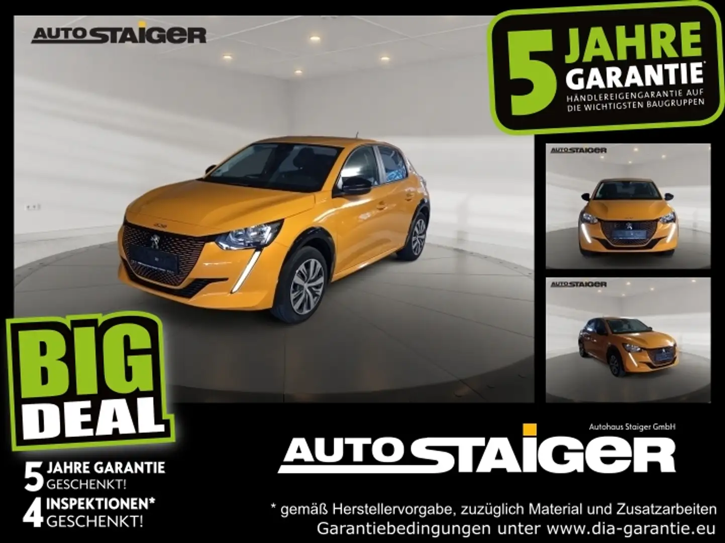 Peugeot 208 e- Active Elektro LED*Keyless*Klimaauto* Gelb - 1