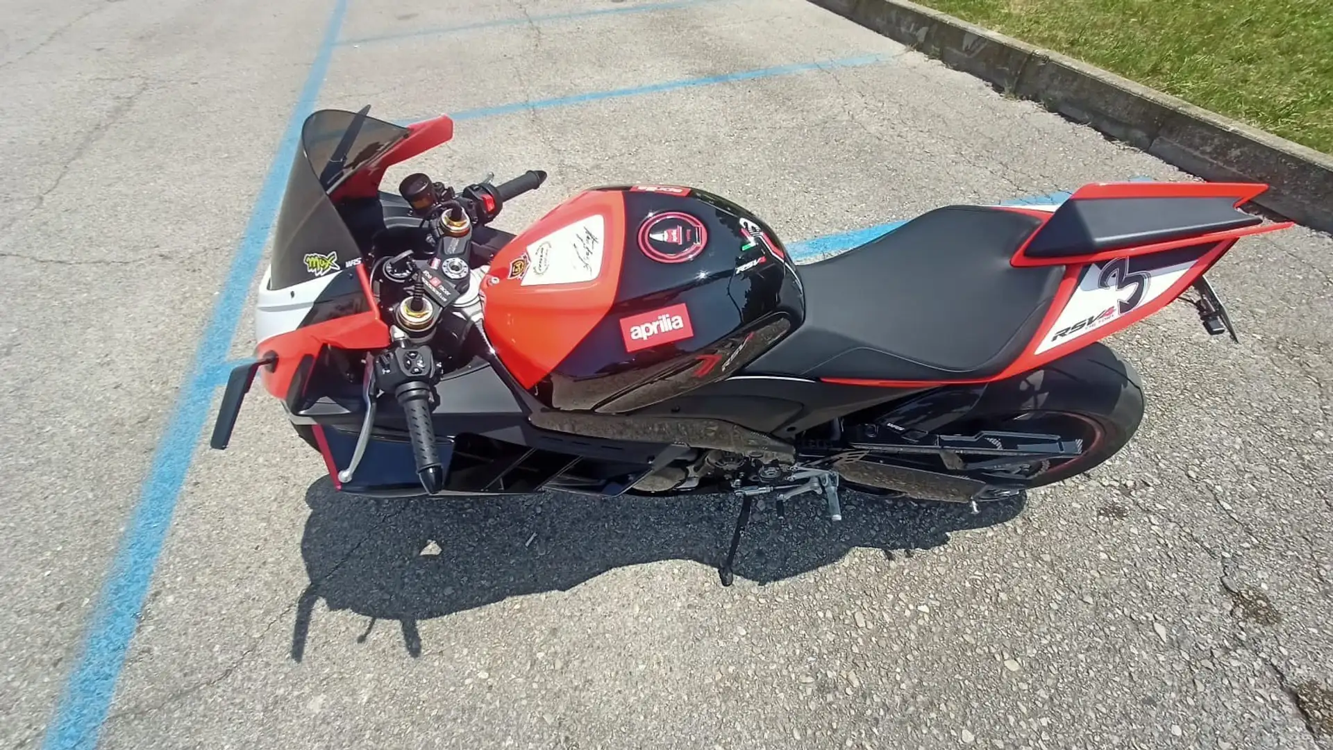 Aprilia RSV4 1100 FACTORY SBK-09 numerata autografo MAX BIAGGI Negro - 2