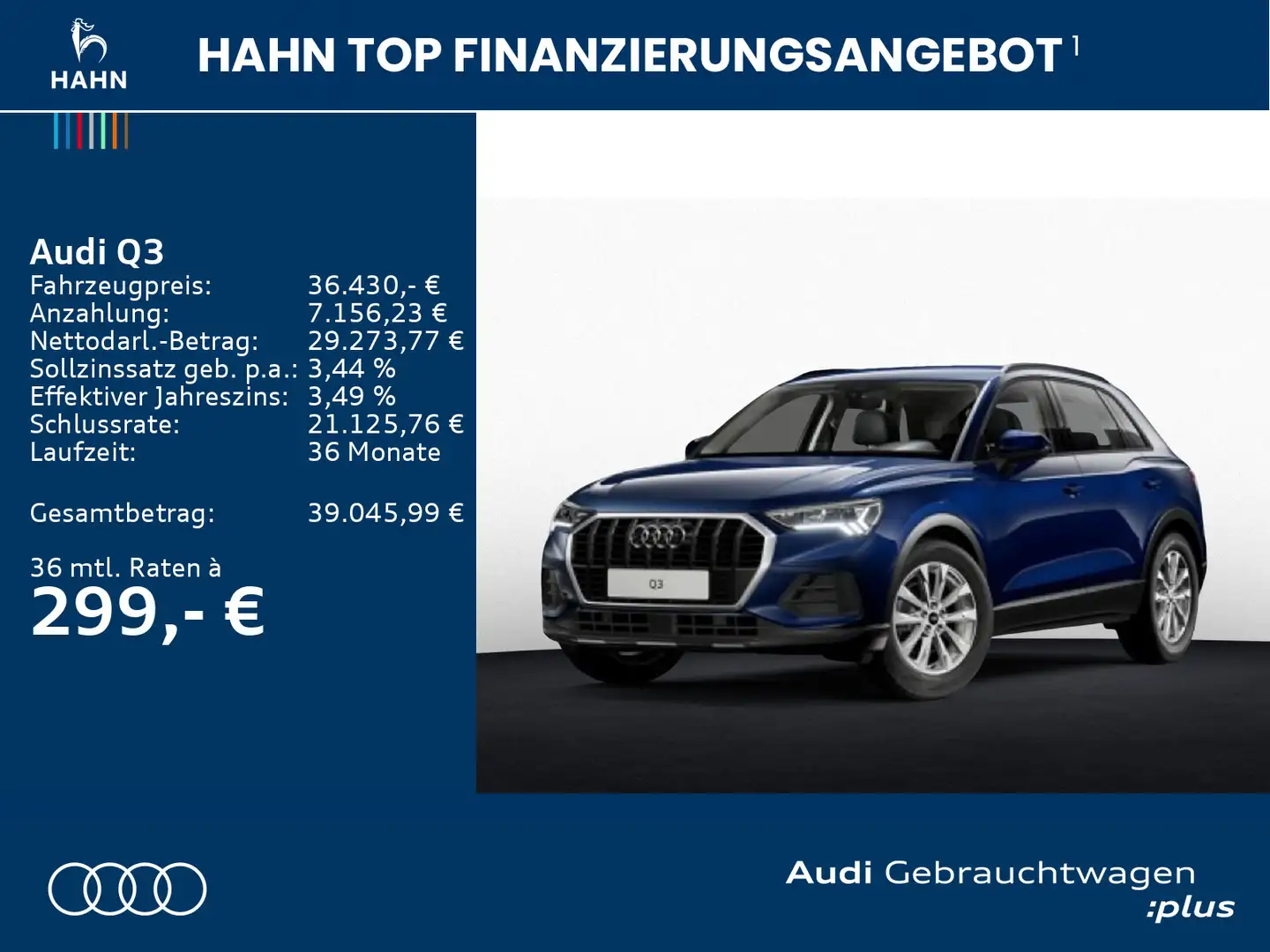Audi Q3 35TDI S-trc Virtual CAM LED Blau - 2