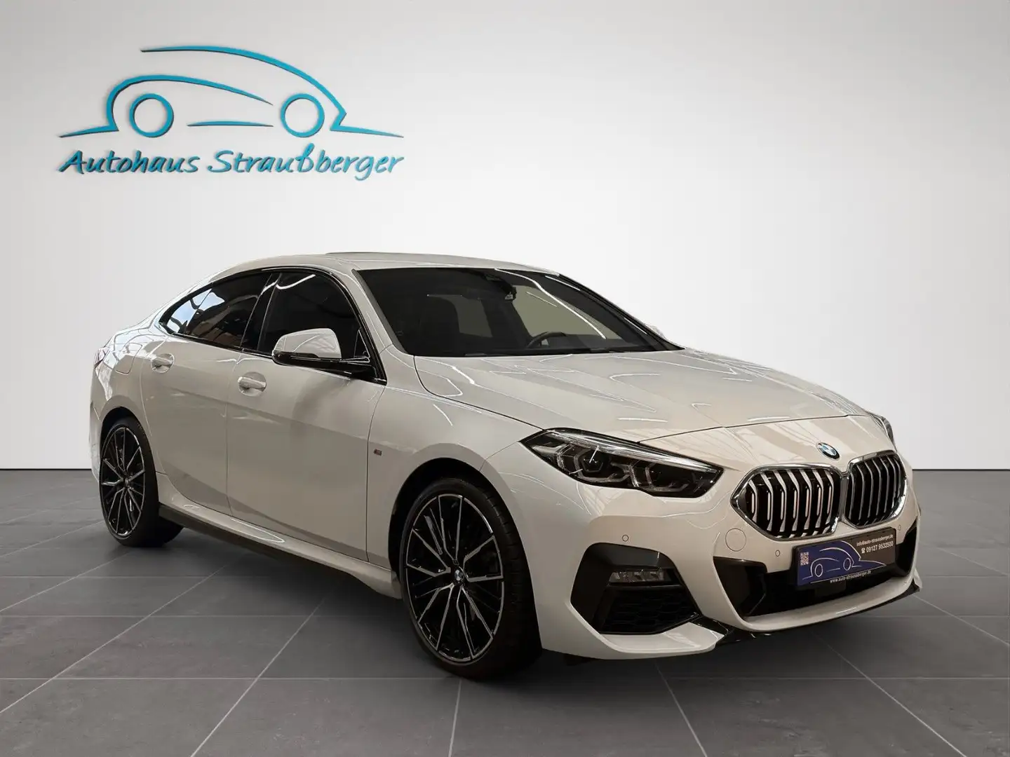 BMW 218i Gran Coupe M Sport SHZ 2ZK AHK HiFi DAB Blanc - 2