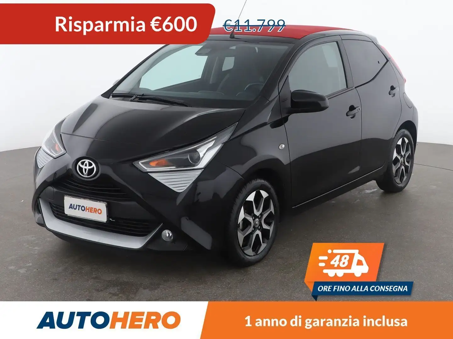 Toyota Aygo 1.0 X-Wave 72 CV Nero - 1