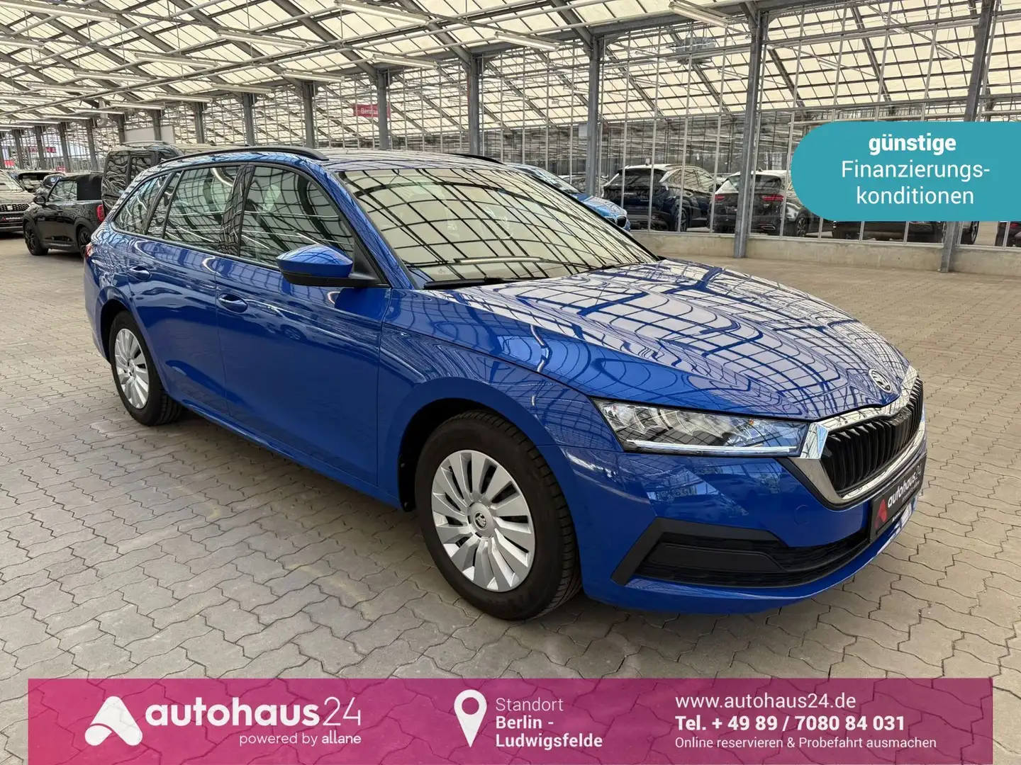 Skoda Octavia Combi 1.0 TSI  Active|PDC|LED|USB|Klima Bleu - 1