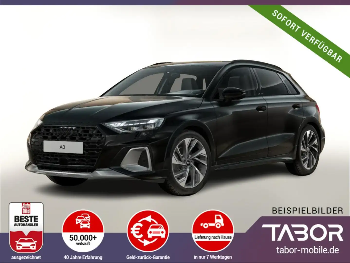 Audi A3 allstreet 35 TFSI S tronic Nav 18Z KlimaP LED Schwarz - 1