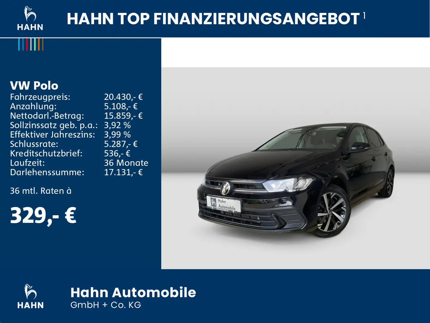 Volkswagen Polo 1.0 TSI DSG Life Navi LED Sitzhzg DAB+ Noir - 2