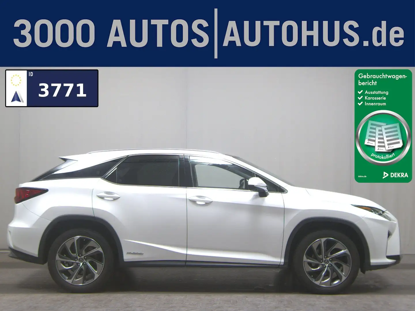 Lexus RX 450h RX 450 Luxury Line AWD Navi LED HuD Pano 360° Weiß - 1