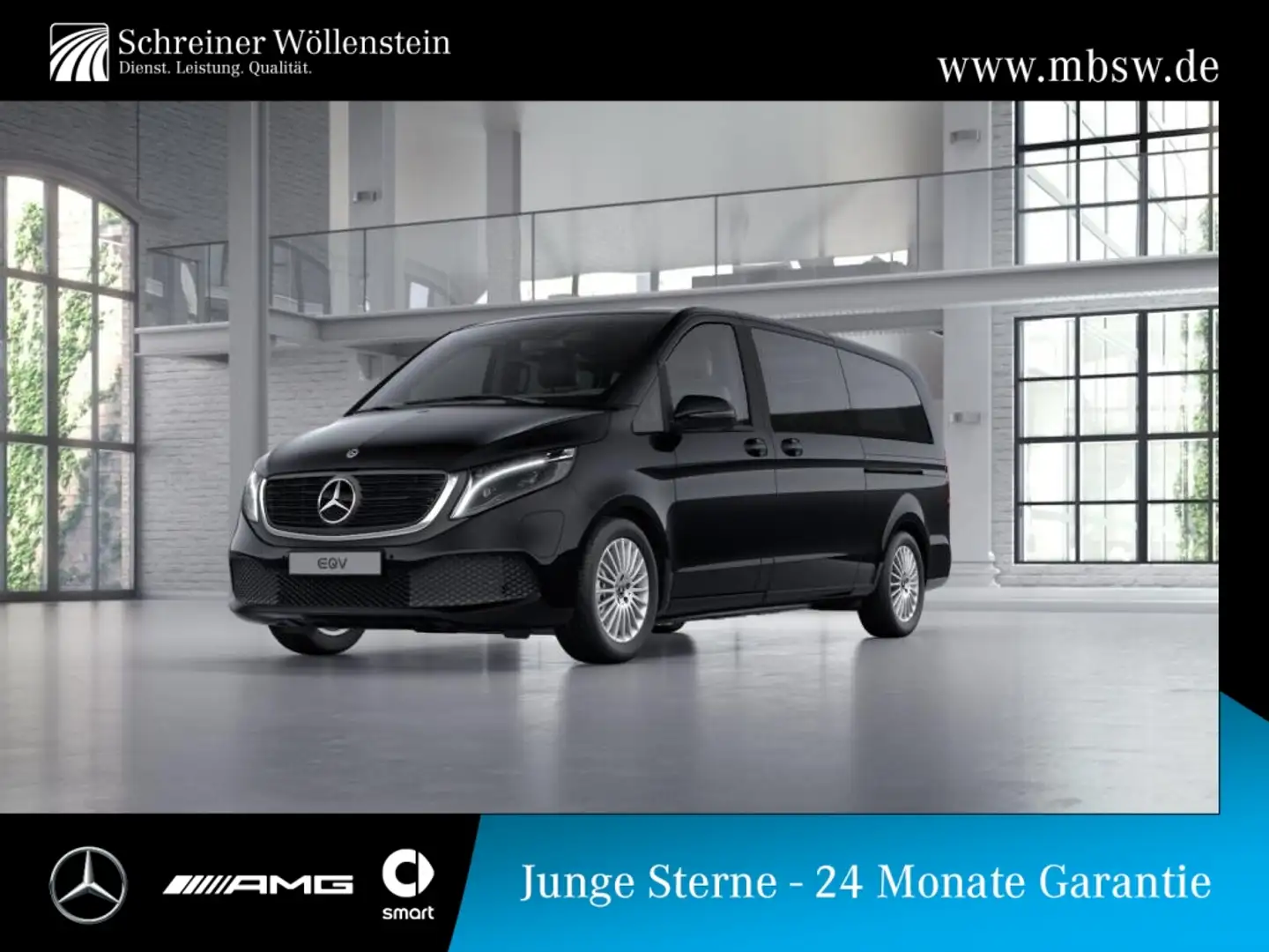 Mercedes-Benz EQV 300 Extralang *Navi*RKam*LED*PTS*Klima*DAB* Schwarz - 1
