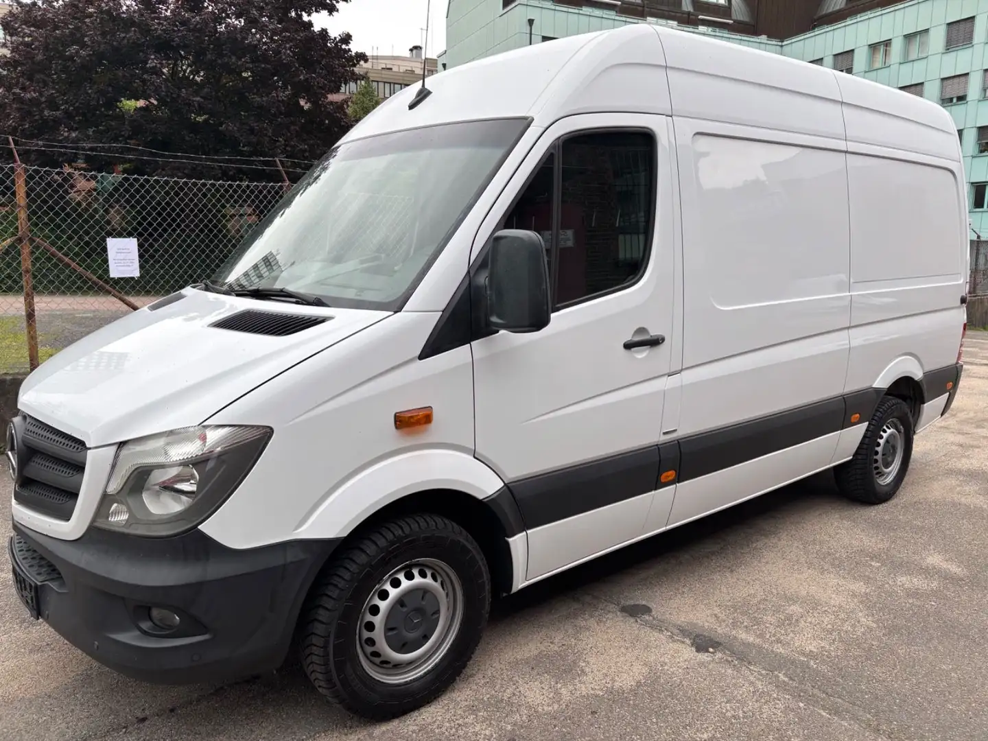 Mercedes-Benz Sprinter 316 CDi Kast. H+L Klima,AHK,R.Kam Eur-6 Blanc - 1