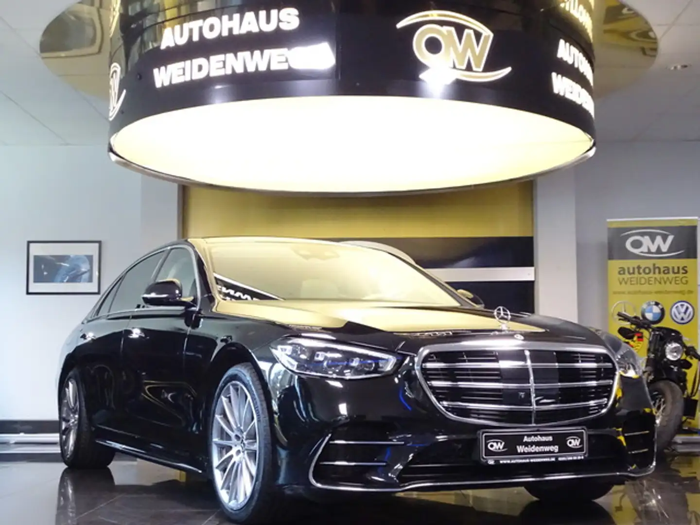 Mercedes-Benz S 580 e L AMG 4M Pano Chauf LederExcluv 360 Burm Noir - 2