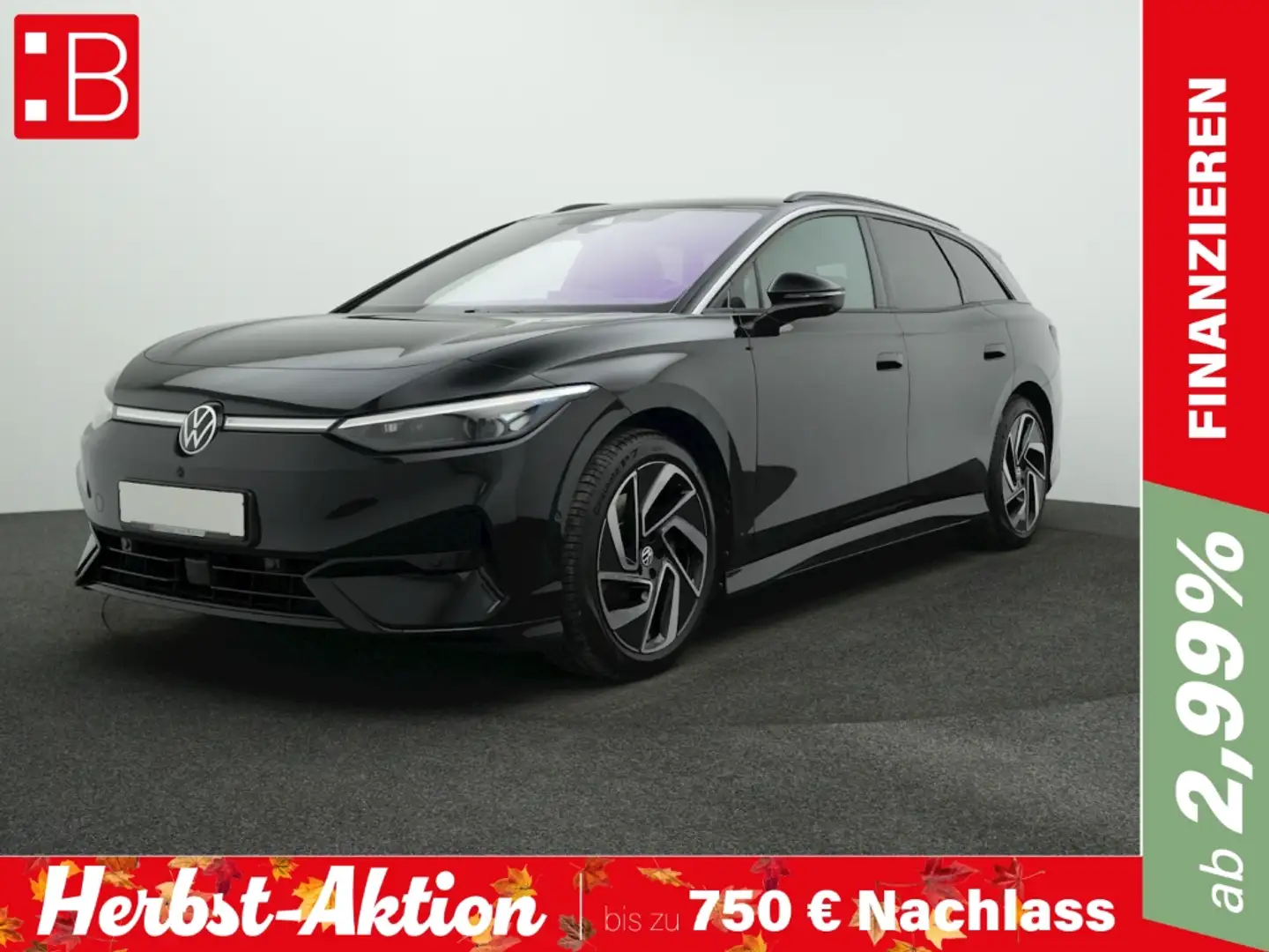 Volkswagen ID.7 Tourer Pro ab mtl. 464 EUR 5-J-GAR AHK HuD 360° Schwarz - 1