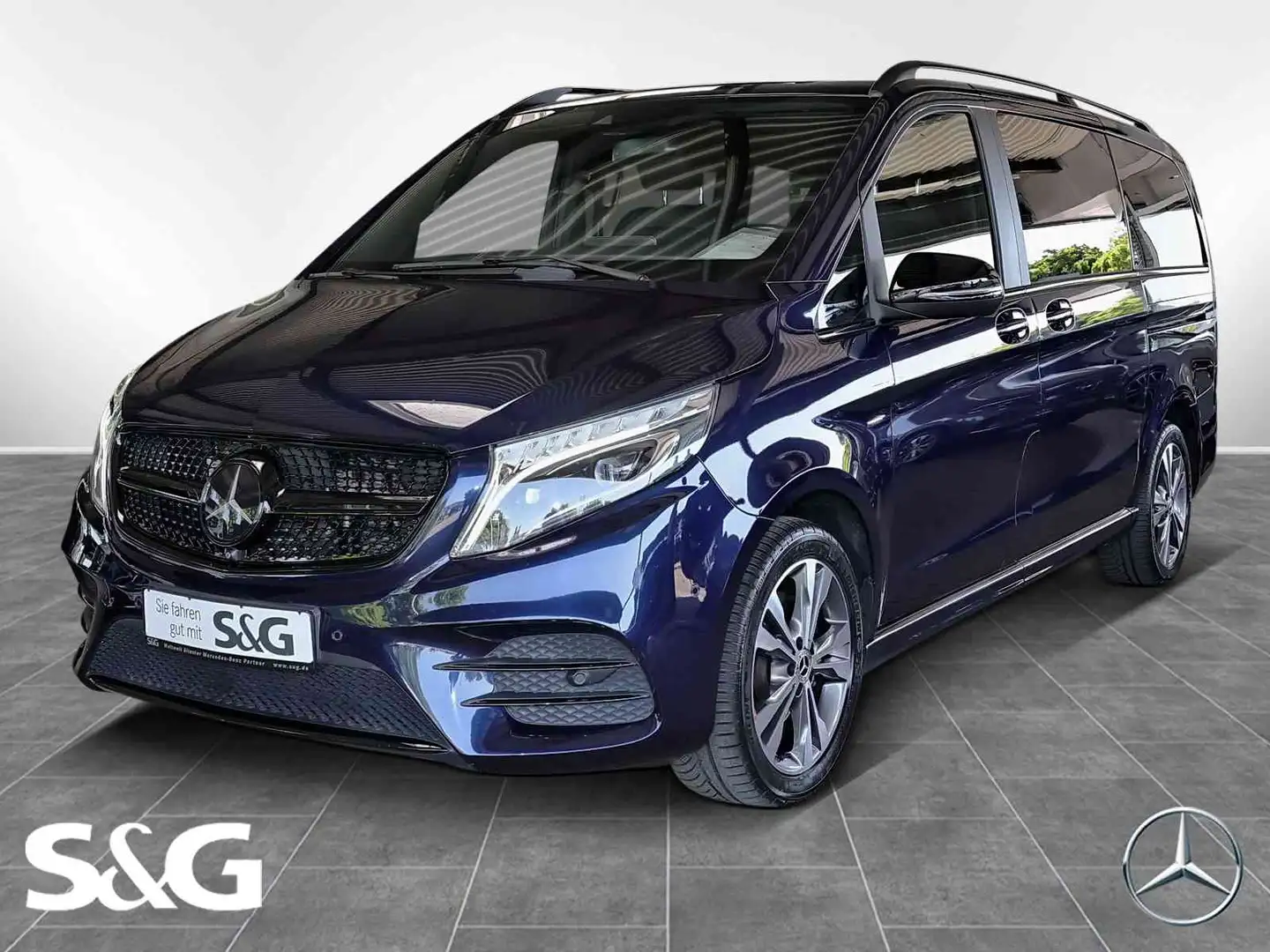 Mercedes-Benz V 250 d AVANTGARDE ED. AMG NIGHT AHK Stndhzg Bleu - 1