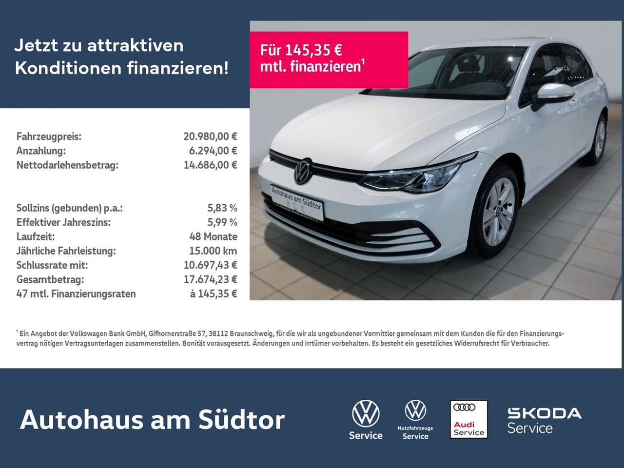 Volkswagen Golf 2022 — VIII Life 2.0 TDI | LED PDC ACC Navi