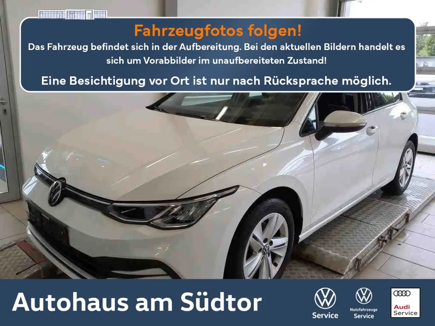 Volkswagen Golf VIII Life 2.0 TDI | LED PDC ACC Navi Weiß - 1