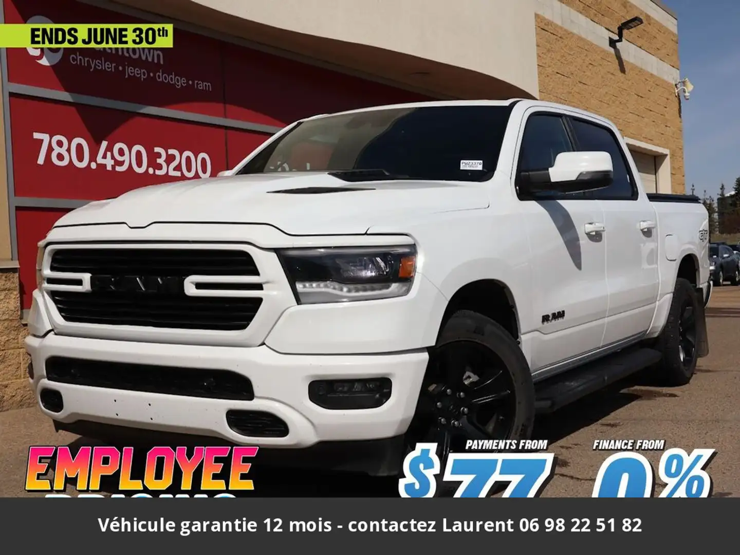 Dodge RAM GT Sport Night 12P 5.7L 4x4 Tout compris hors homo Blanc - 1