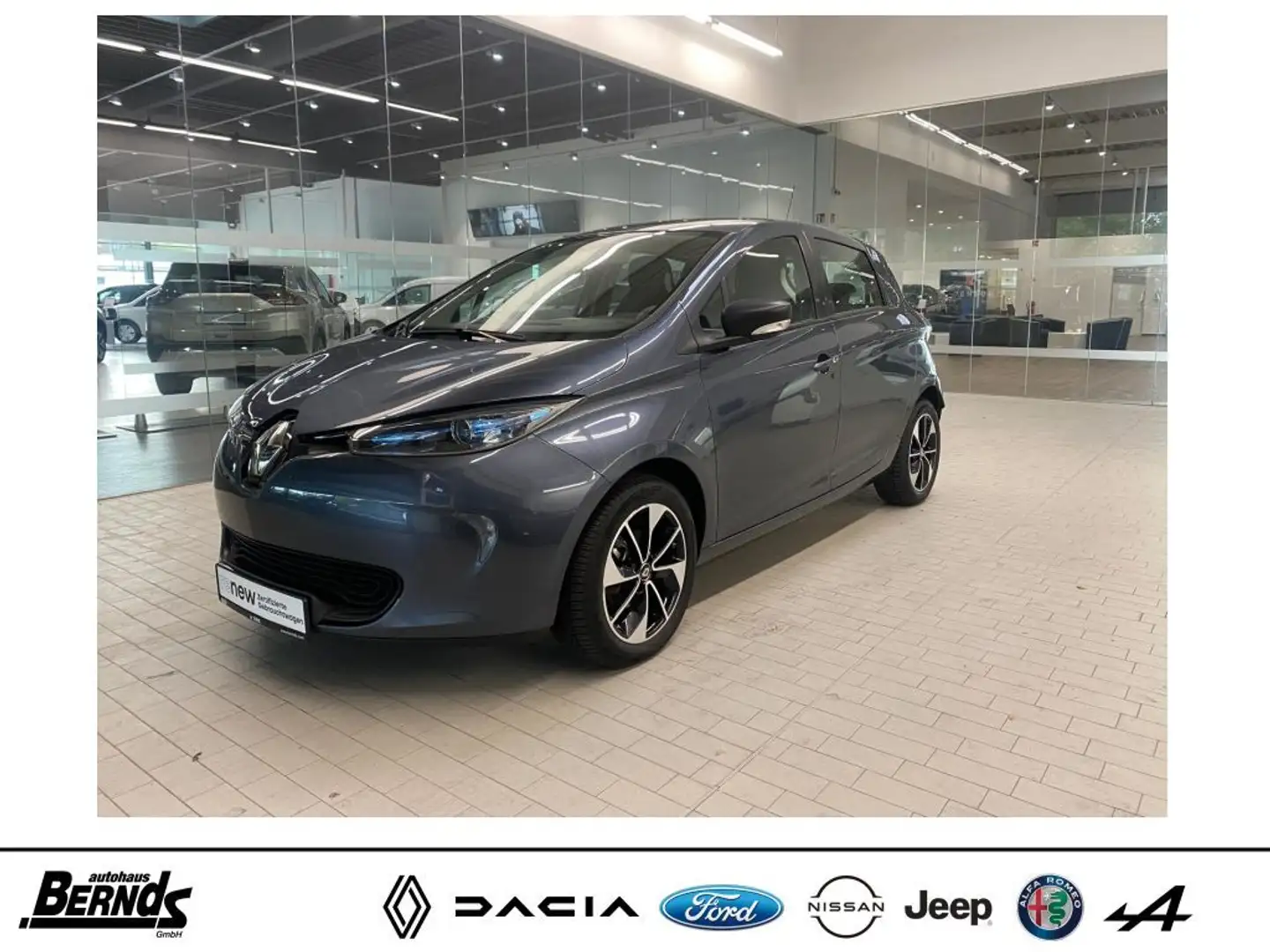 Renault ZOE (MIETBATTERIE) 22 kwh Life R-Link Evolution KLIMA Grau - 1