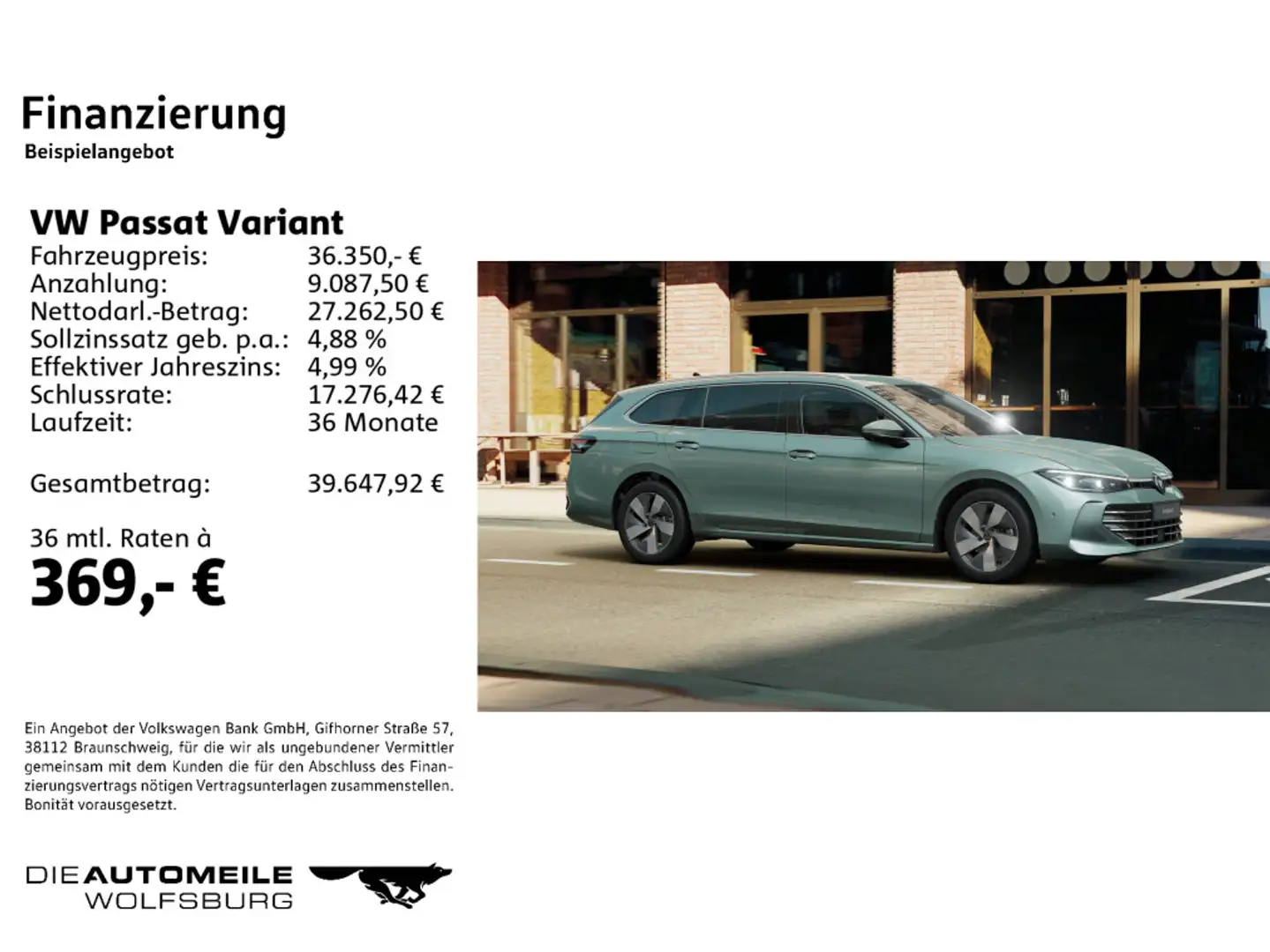 Volkswagen Passat Variant 2.0 TDI DSG Elegance neues Modell Grün - 2