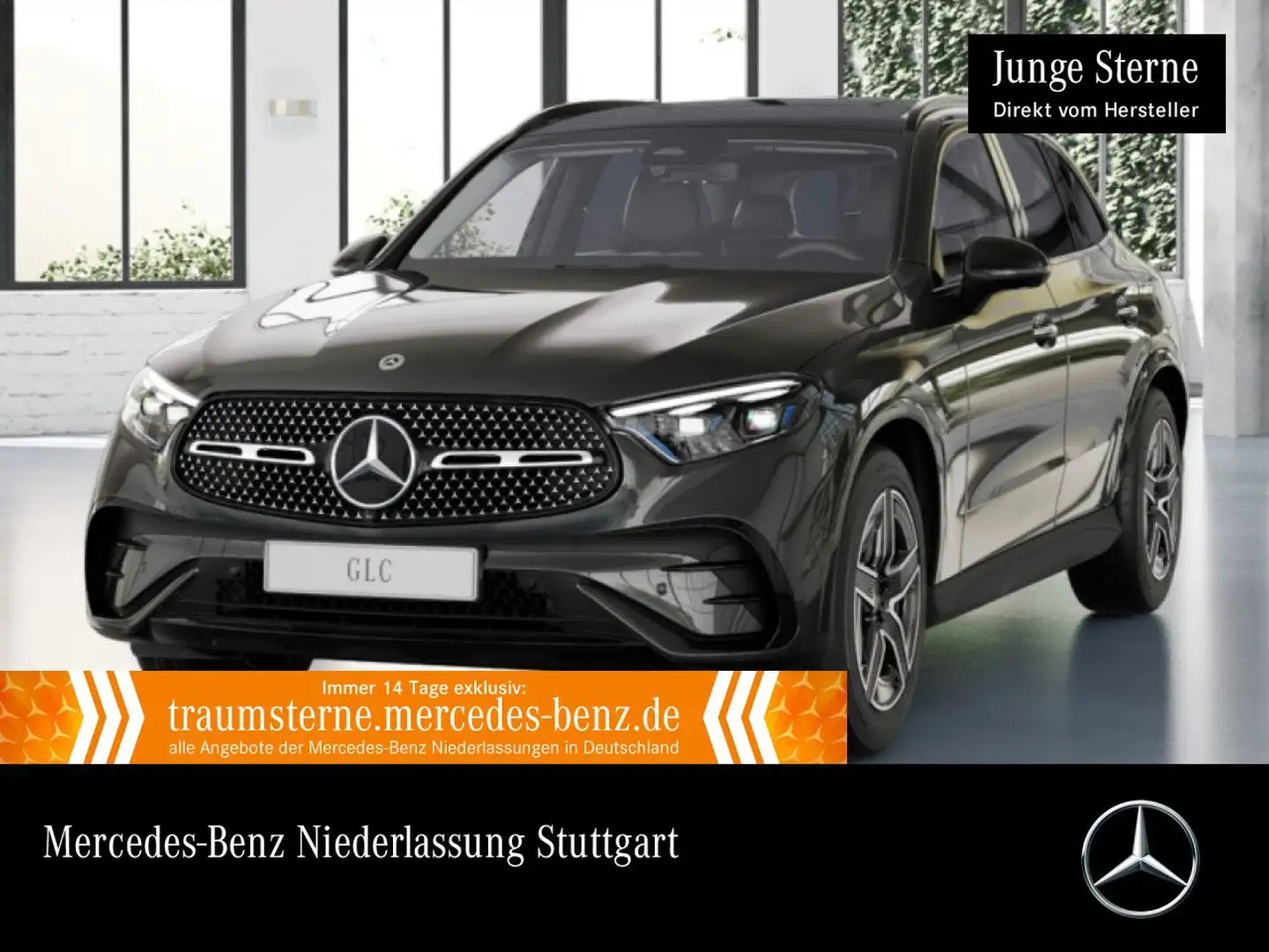 Mercedes-Benz GLC 300 e 4M AMG+NIGHT+PANO+360+AHK+BURMESTER+TOTW Grau - 1