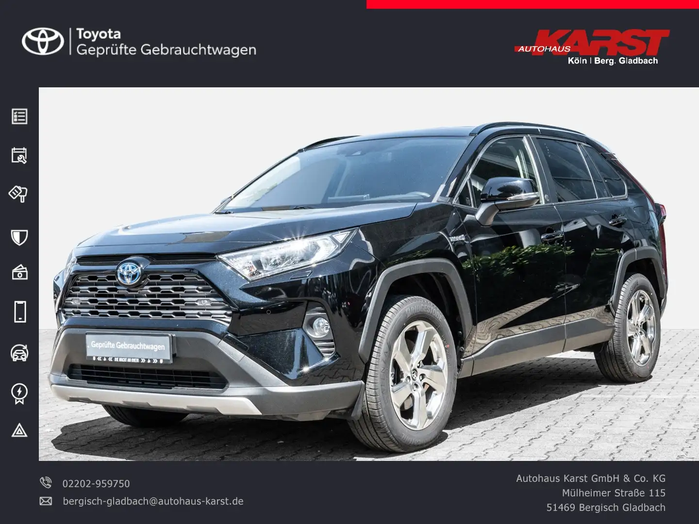 Toyota RAV 4 - 2.5 l Hybrid 4x2 Team D Nero - 1