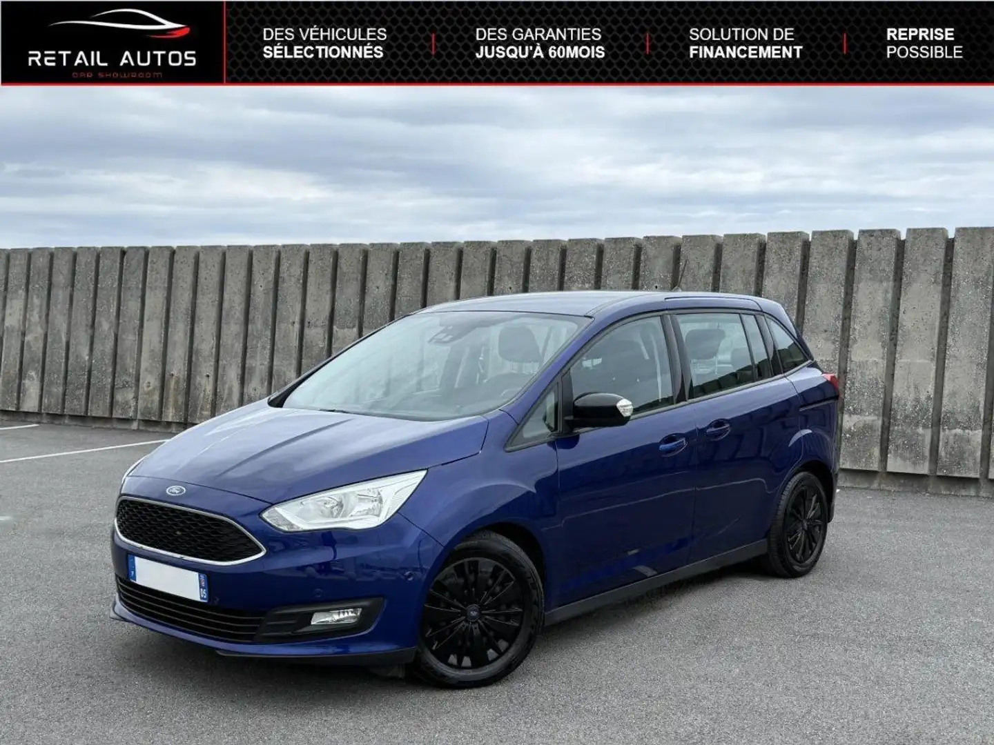Ford Grand C-Max 1.5 TDCi 120ch Stop&Start Trend Business PowerShif Blauw - 1