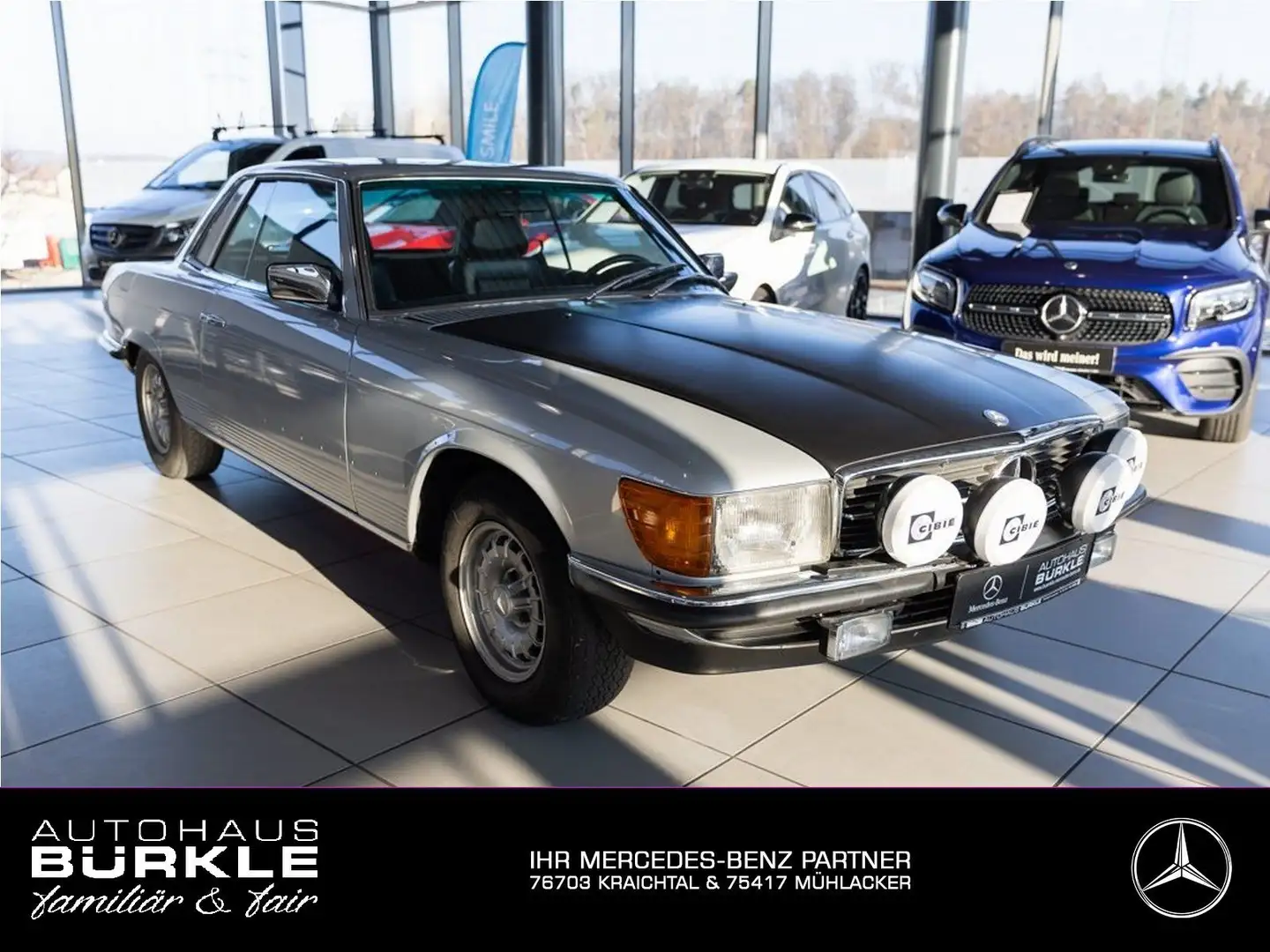 Mercedes-Benz 350 SLC C107 ready for Rallye! Automatik,RECARO! Argent - 1