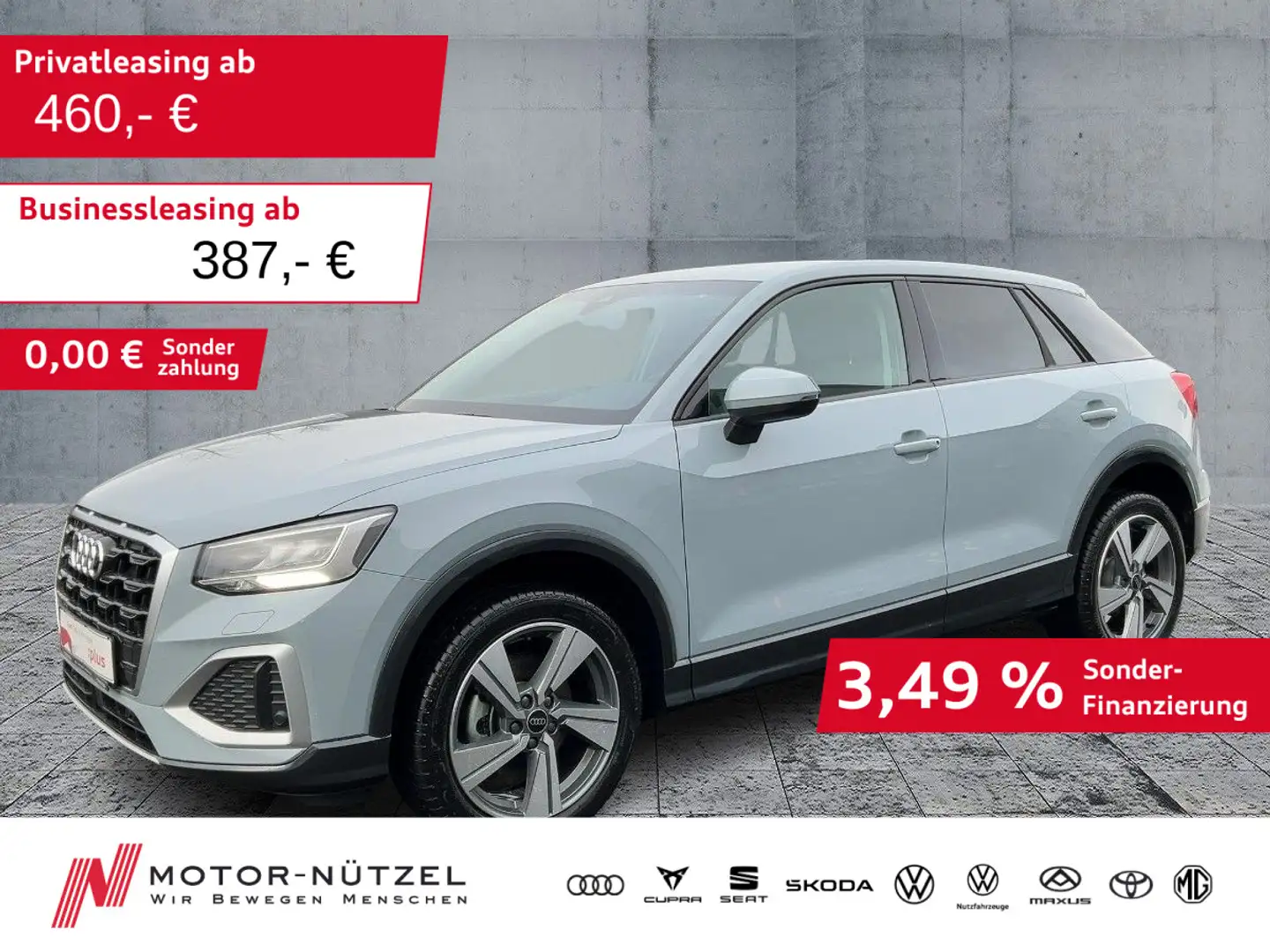 Audi Q2 35 TDI S-TR ADVANCED LED+NAVI+RFK+GRA+AHK+18" Grau - 1