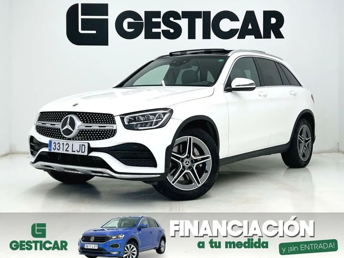 Mercedes-Benz GLC 200 4 MATIC AMG LINE 210CV E6dT Blanco - 1
