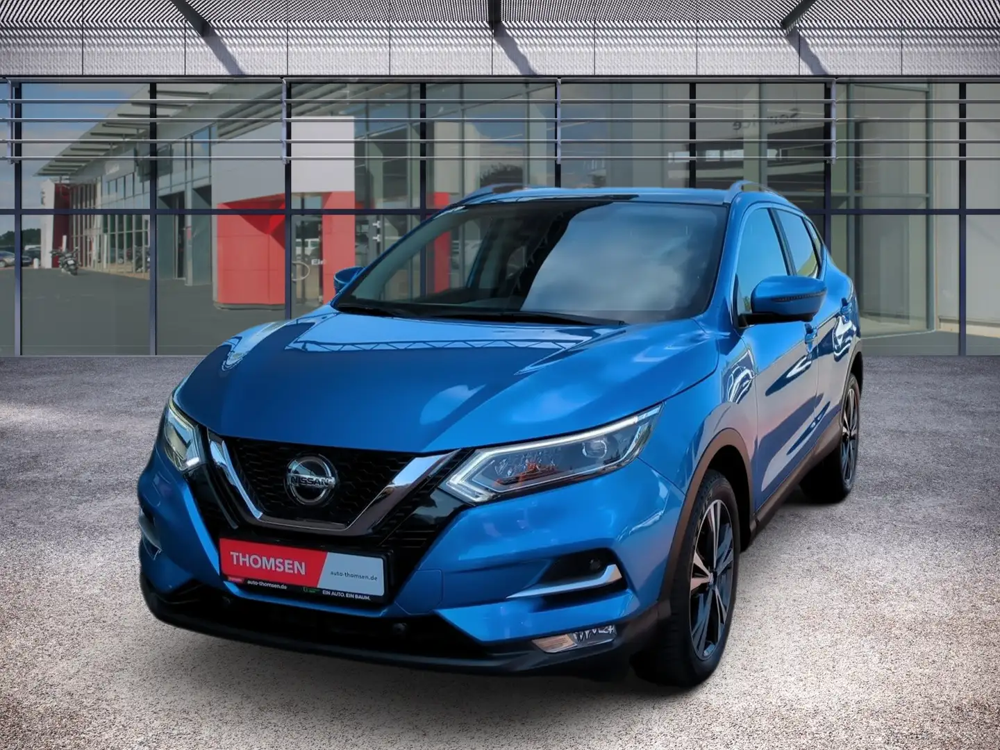 Nissan Qashqai 1.3 DIG-T N-Connecta DSG Navi Pano LED Bleu - 2