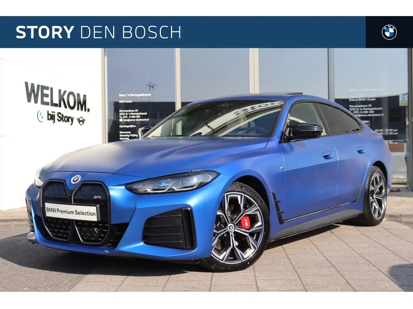BMW i4 M50 High Executive / Schuif-kanteldak / Trekhaak / Bianco - 1