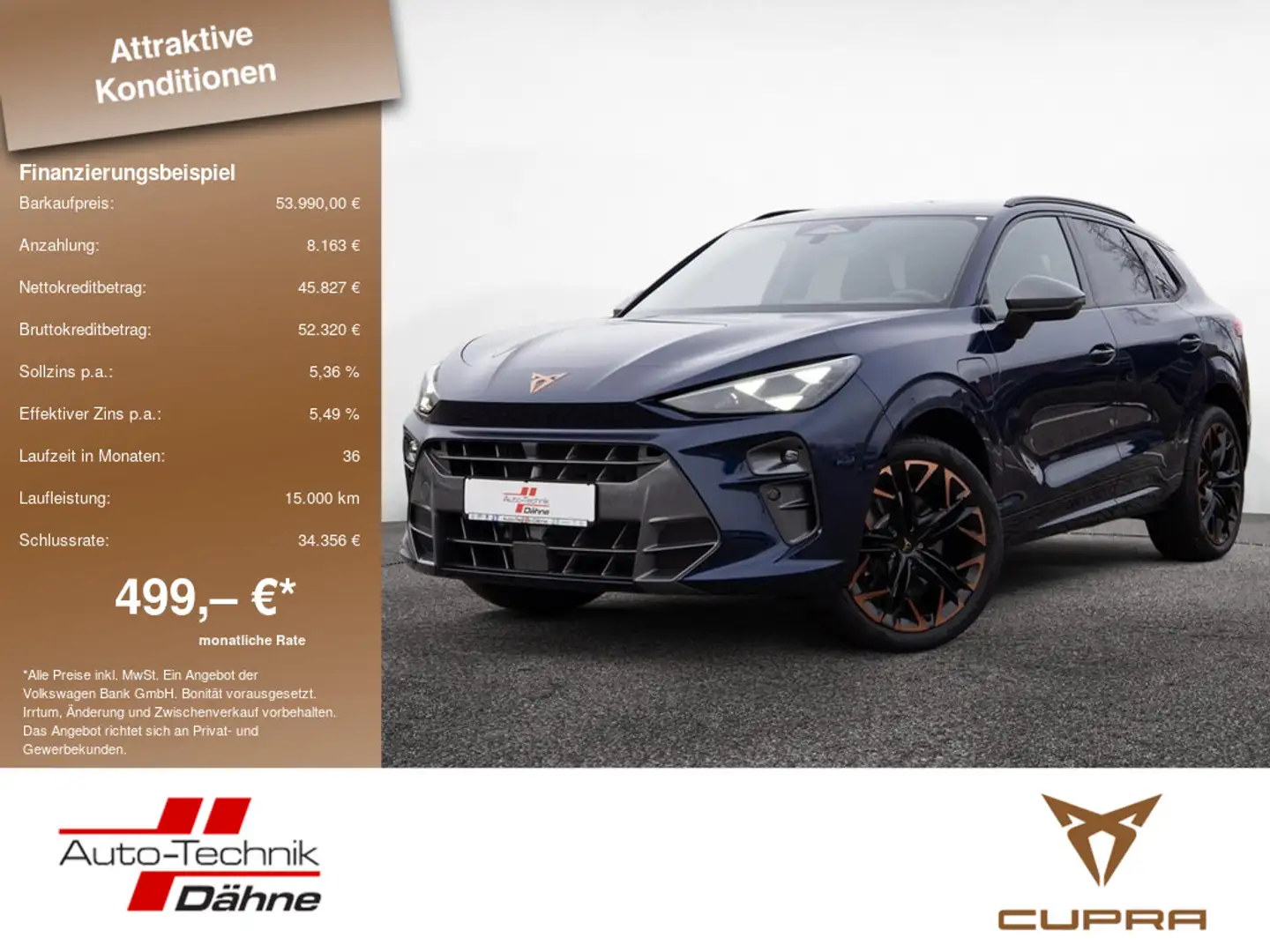 CUPRA Terramar VZ 1.5 e-HYBRID NAVI AHK ACC HUD LED Bleu - 1