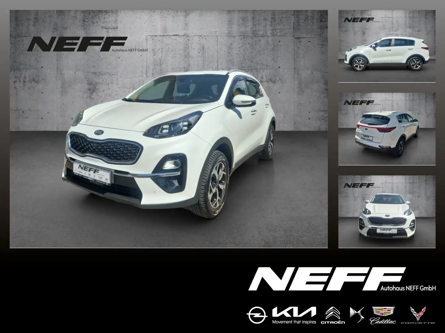 Kia Sportage 1.6 GDI Spirit LED+Navi+SHZ+2xKlima+LM Weiß - 1