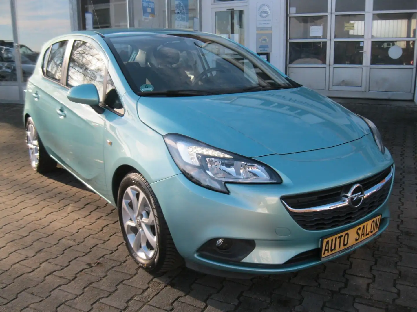 Opel Corsa E 1.4 Edition *5-türig+AHK* Grün - 1