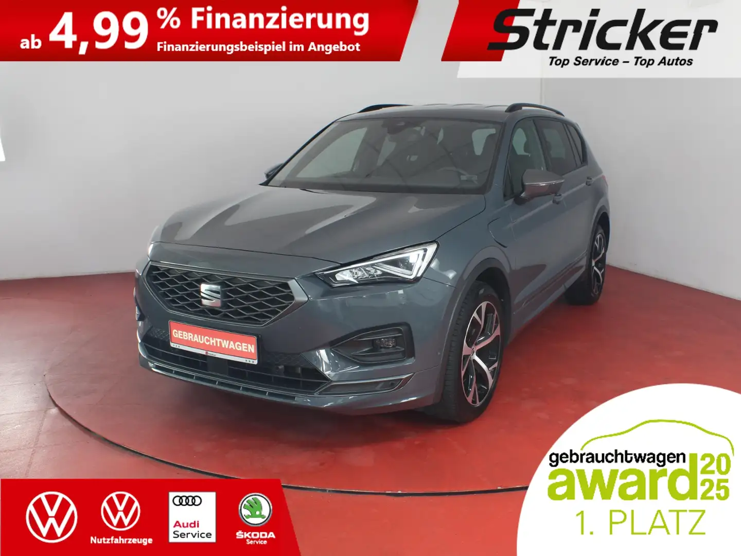 SEAT Tarraco FR 1.4TSI e-Hybrid 338,-ohne Anzahlung Navi ACC K Grau - 1